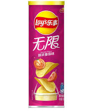 乐事无限鲜浓番茄薯片罐装90g