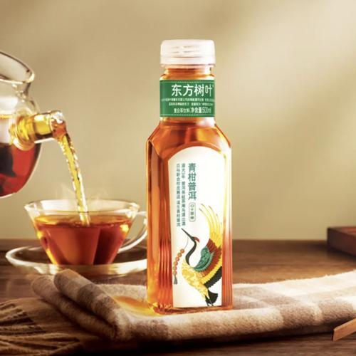 农夫山泉东方树叶青柑普洱茶500ml-箱15瓶