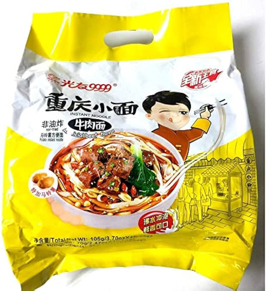 光友9999重庆小面牛肉味袋装105g整箱20袋