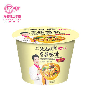 光有粉丝碗装香菇鸡味105g整箱12个
