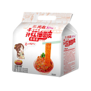光友红油面皮袋装-香辣味100g整箱20袋